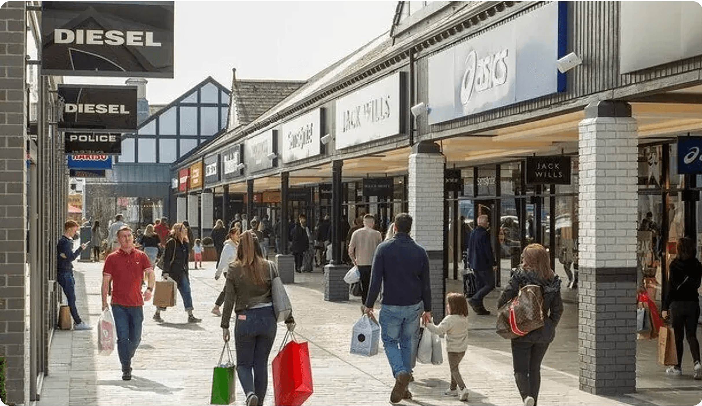 Luxury shopping trip with chauffeur service