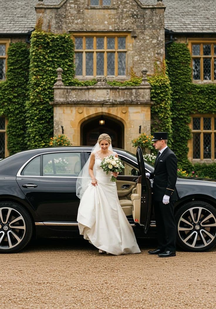 Professional wedding chauffeur services